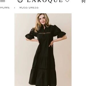 LAROQUE NWT Ross Black Maxi Dress  XS